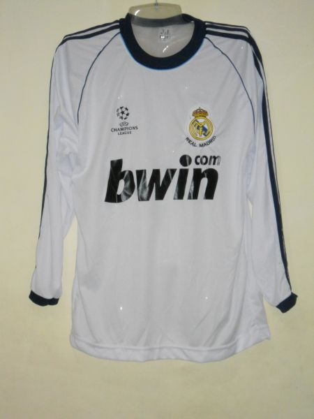 Camisa Real Madri 1º Uniforme Manga Longa